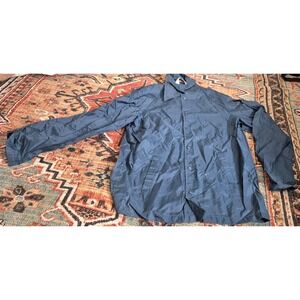 Vintage Amerex Sport Series Nylon Windbreaker Jacket Blue Mens M